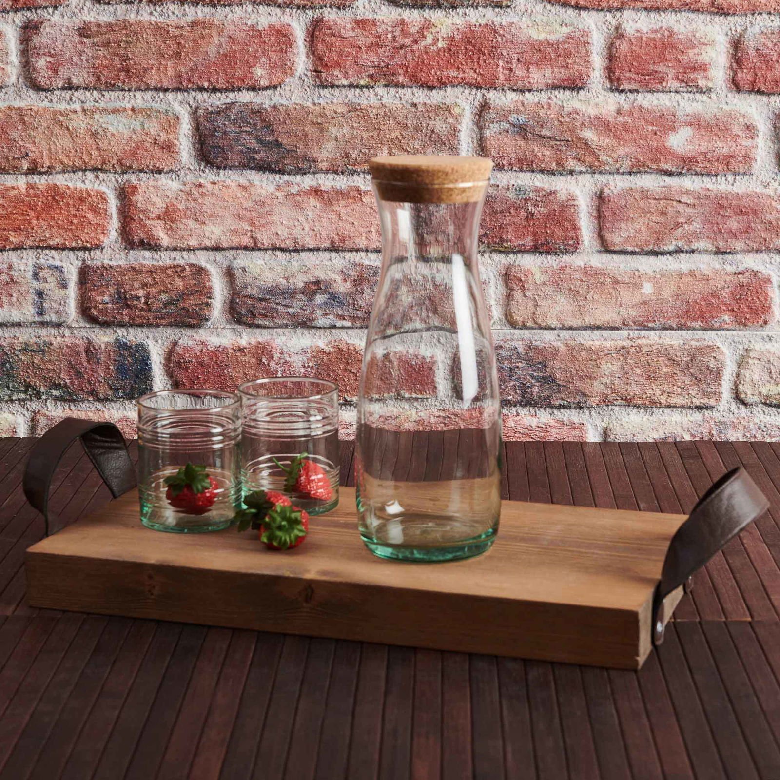 43813 Aware Amphora Mantar Kapaklı Şişe - 1180 ml