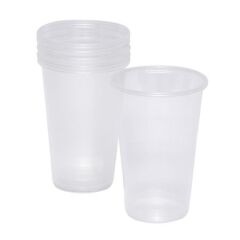 Roll-Up Plastik Şeffaf Bardak 10'lu 250 Cc