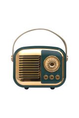 Mikado MD-24BT Echoes 3W 800mAh Yeşil Usb+TF Kart+Bluetooth Destekli Klasik Retro Müzik Kutusu