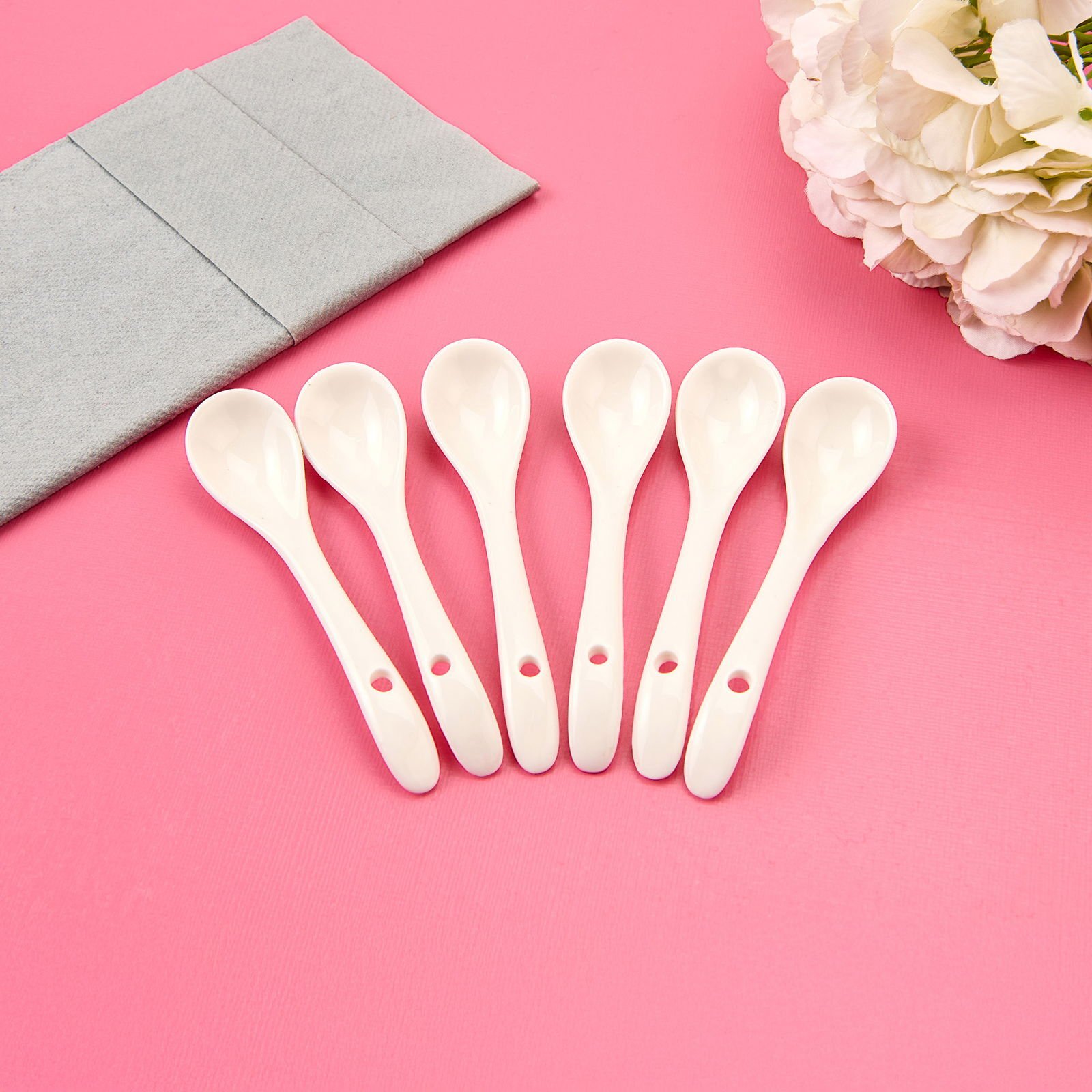 Porselen Çay Kaşığı - Beyaz