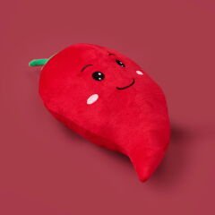 Soft Biber Figürlü Yastık - Kırmızı - 25 cm