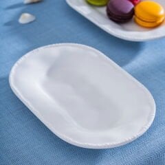 Milano Kayık Tabak - Kırık Beyaz - 20 cm