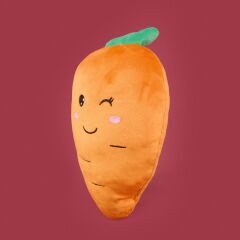 Soft Havuç Figürlü Yastık - Turuncu - 25 cm