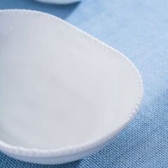 Milano Oval Tabak - Kırık Beyaz - 16 cm