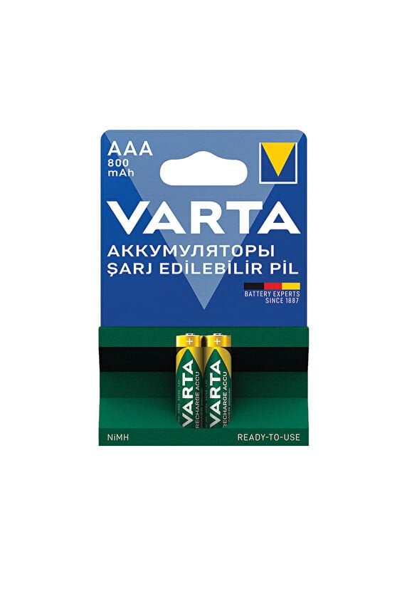 Varta Pil Rechargeable Power 2'li İnce Pil 800 Ma