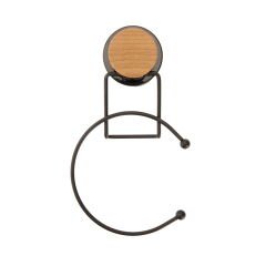 Yuvarlak Havluluk - Siyah - 25,5 cm