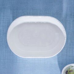 Milano Oval Tabak - Kırık Beyaz - 16 cm