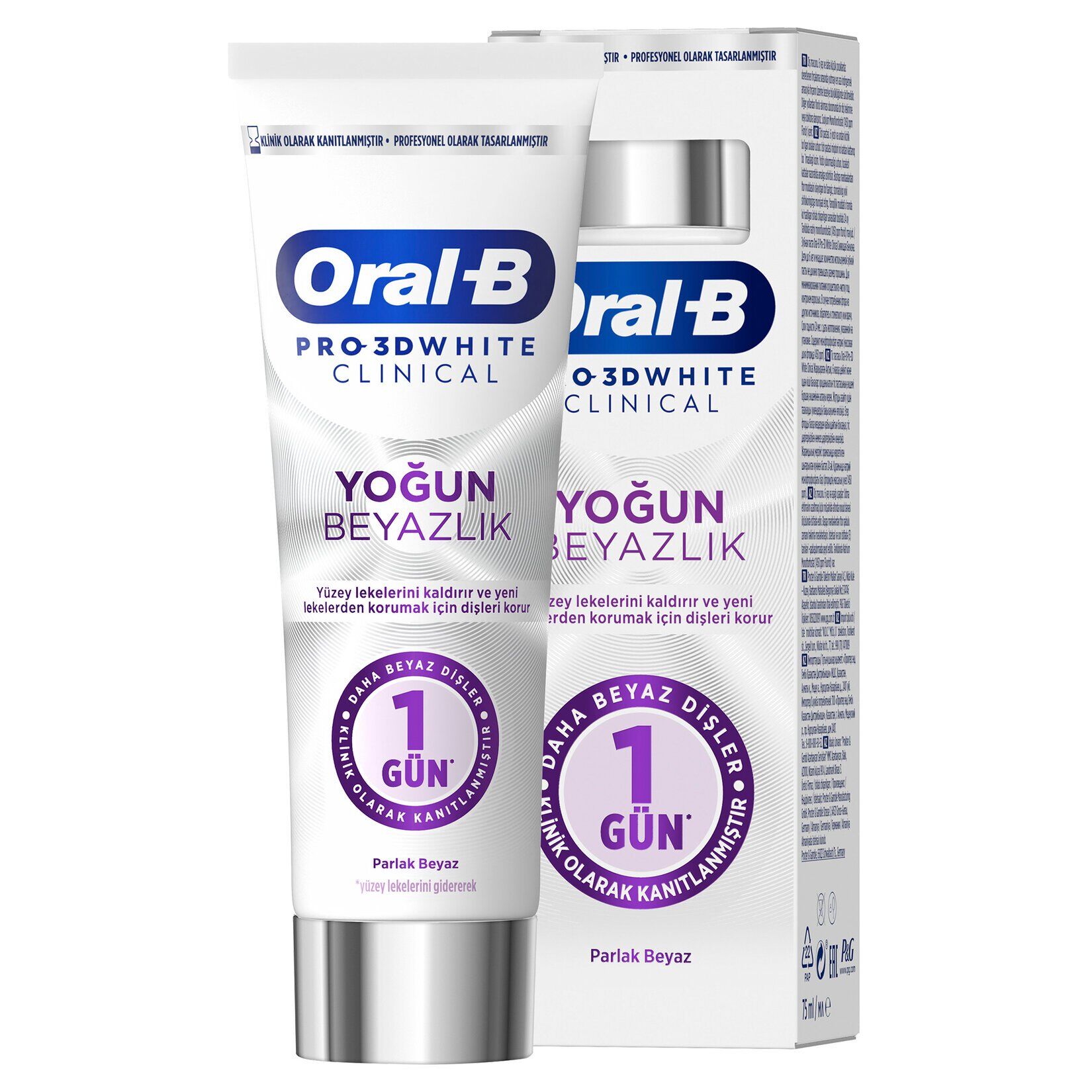 Oral-B Pro 3D White Clinical Parlak Beyaz 75 Ml