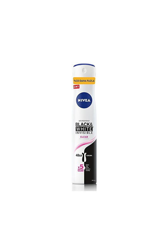 Nivea Deodorant BlackWhite Clear Kadın 200ml
