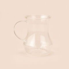 6'lı Kulplu Cam Bardak - Şeffaf