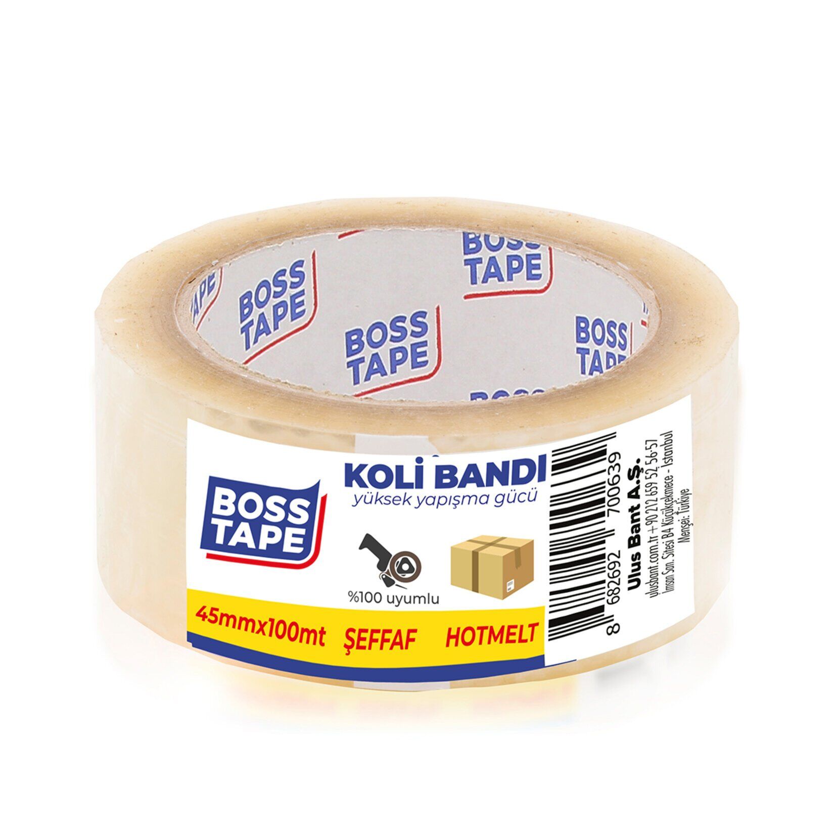 Boss Tape Hotmelt Koli Bandı 100 Mt En:4.5 Cm