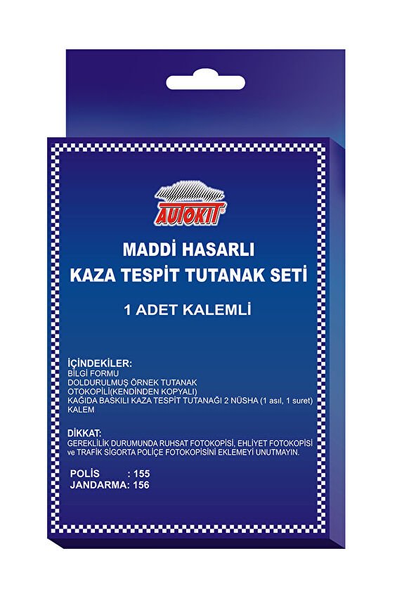 Kaza Tespit Tutanağı FA1-999S