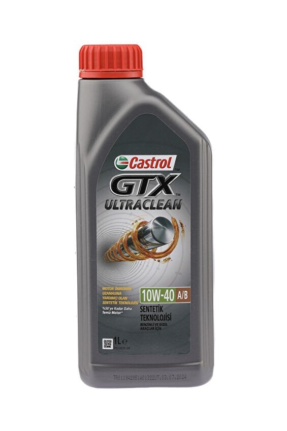 Castrol GTX Ultraclean A/B 10W-40 Motor Yağı 1L