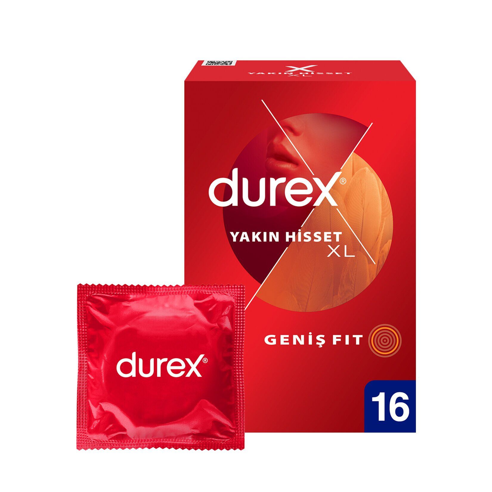 Durex Yakın Hisset XL Prezervatif 16'lı