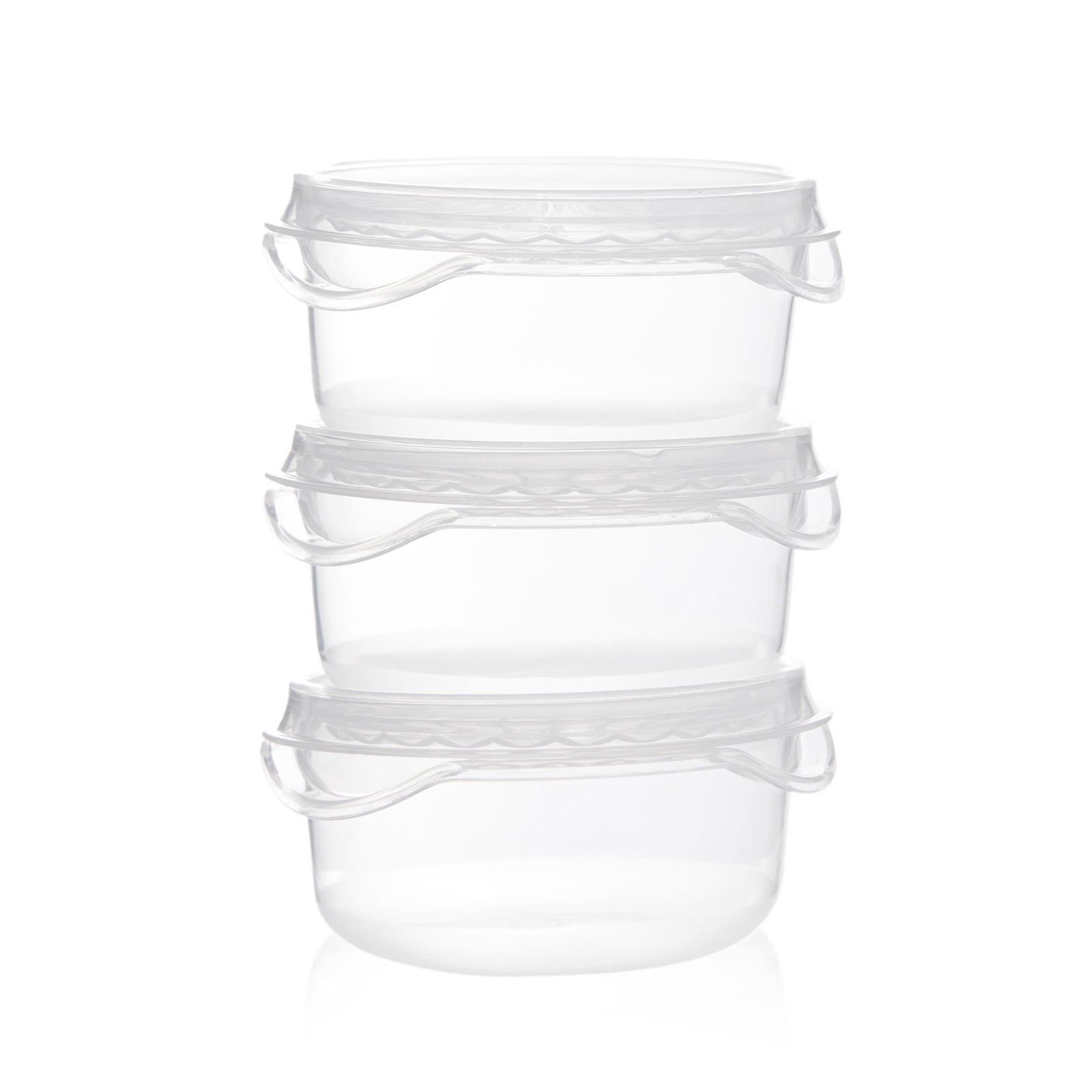 Time 3'lü Sarımsak Limon Saklama Kabı - Şeffaf - 100 ml