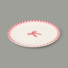 Kitchen Ribbon Porselen Tatlı Tabağı - Renkli - 19 cm