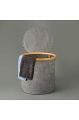 Arow Kapaklı Katlanabilir Yuvarlak Sepet