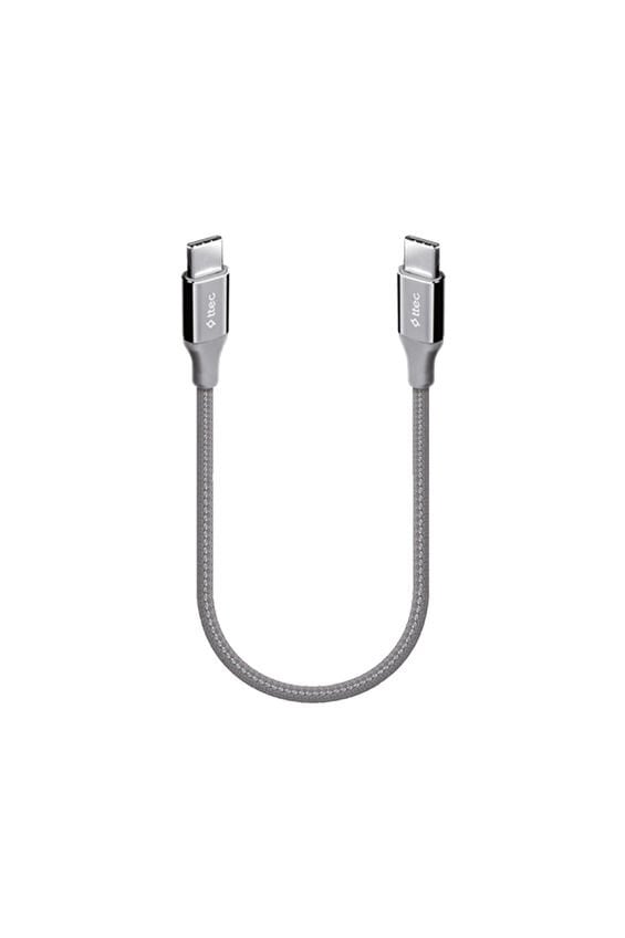 ttec 2DK50UG ttec AlumiCable USB-C - USB-C 30cm 65W PD/QC Hızlı Şarj/Data Kablosu Uzay Grisi Uzay Grisi
