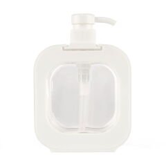 Şeffaf Sıvı Sabunluk - Beyaz - 16 cm