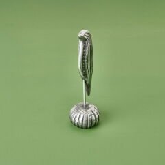Deco Serçe Dekor - Füme / Gümüş - 24 cm