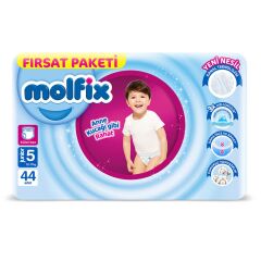 Molfıx Külot Bez Fırsat 5 Beden Junior 12-17 Kg 44'lü
