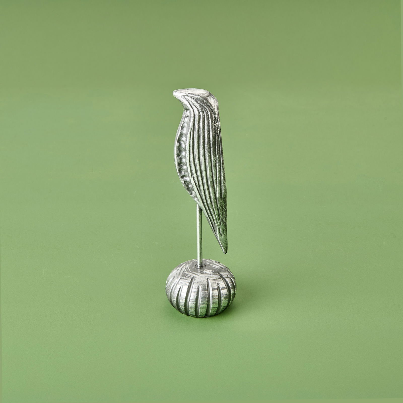 Deco Serçe Dekor - Füme / Gümüş - 24 cm