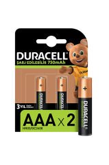 Duracell Şarj Edilebilir 750mAh 2'li İnce Pil