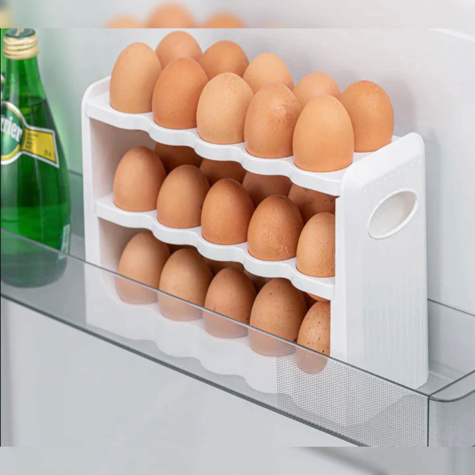 System 30 Bölmeli Yumurta Kutusu - Beyaz - 27 cm