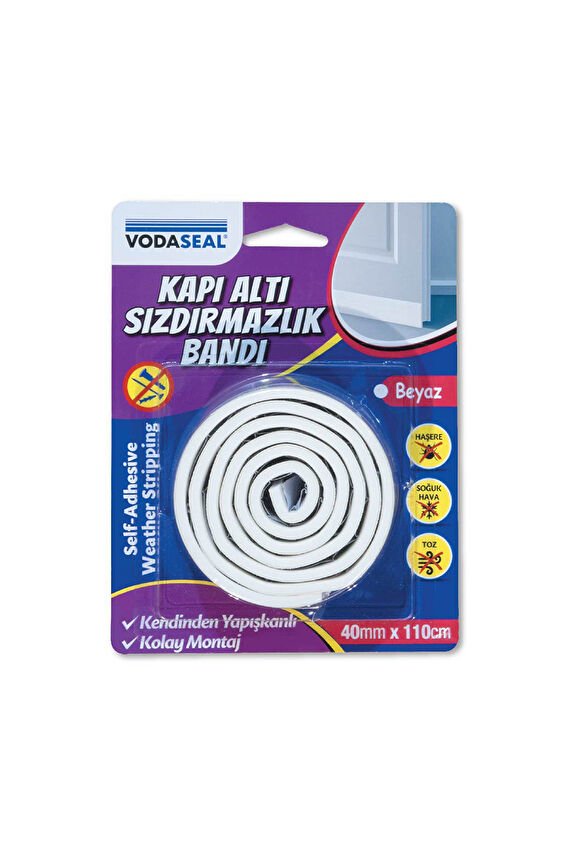 Vodaseal Kapı Altı Sızdırmazlık Bandı 40mmx110cm Beyaz