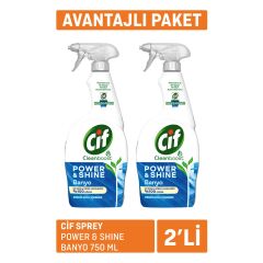 Cif Sprey Power  Shine Banyo 2 x 750 Ml