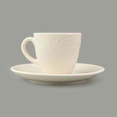 Kitchen Arnea 6'lı Kahve Fincan Takımı - Krem - 90 ml