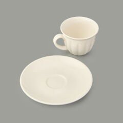 Kitchen Olympos 6'lı Kahve Fincanı Takımı - Krem - 90 ml