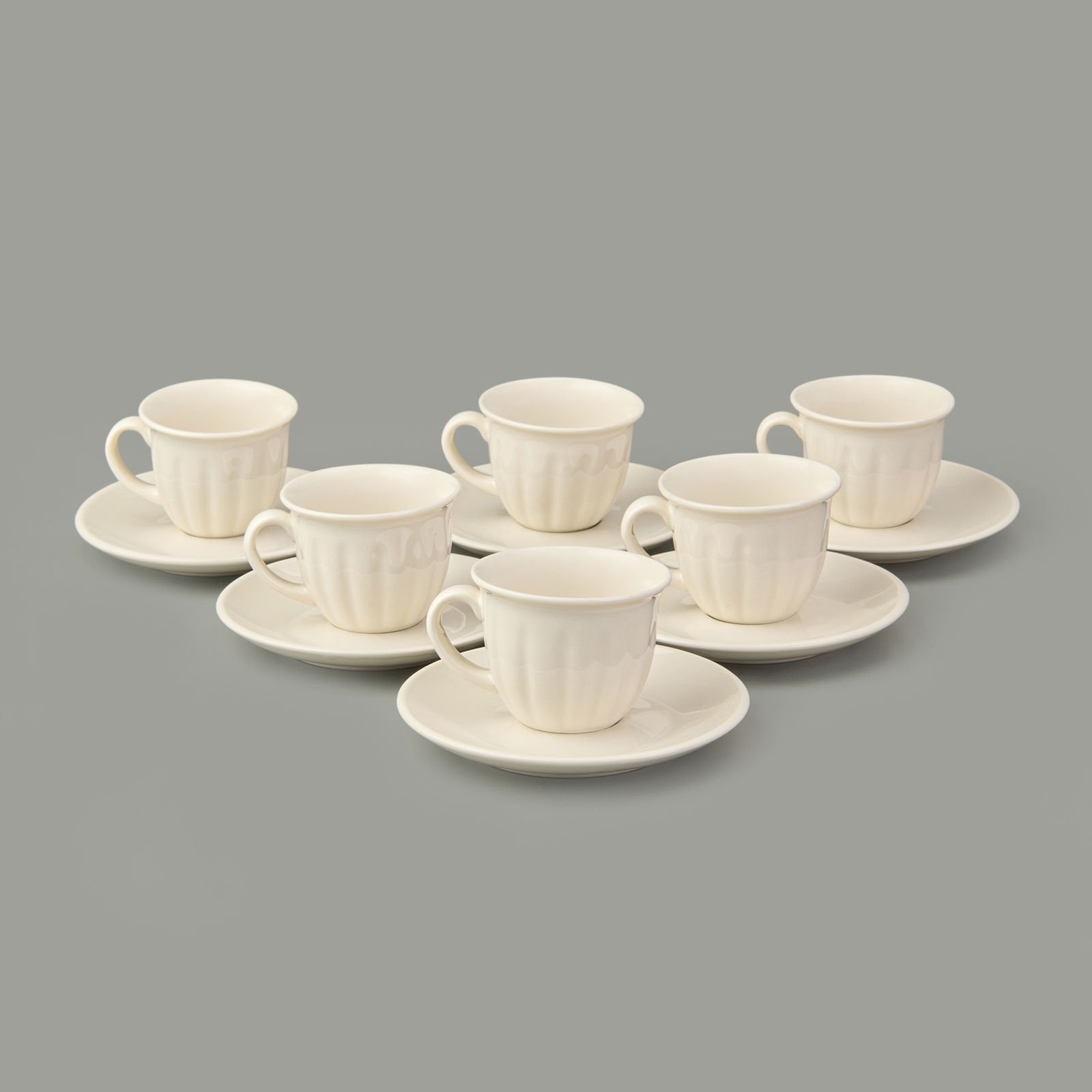 Kitchen Olympos 6'lı Kahve Fincanı Takımı - Krem - 90 ml