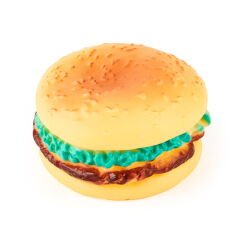 Sesli Hamburger Kedi Oyuncağı - Renkli - 8 cm