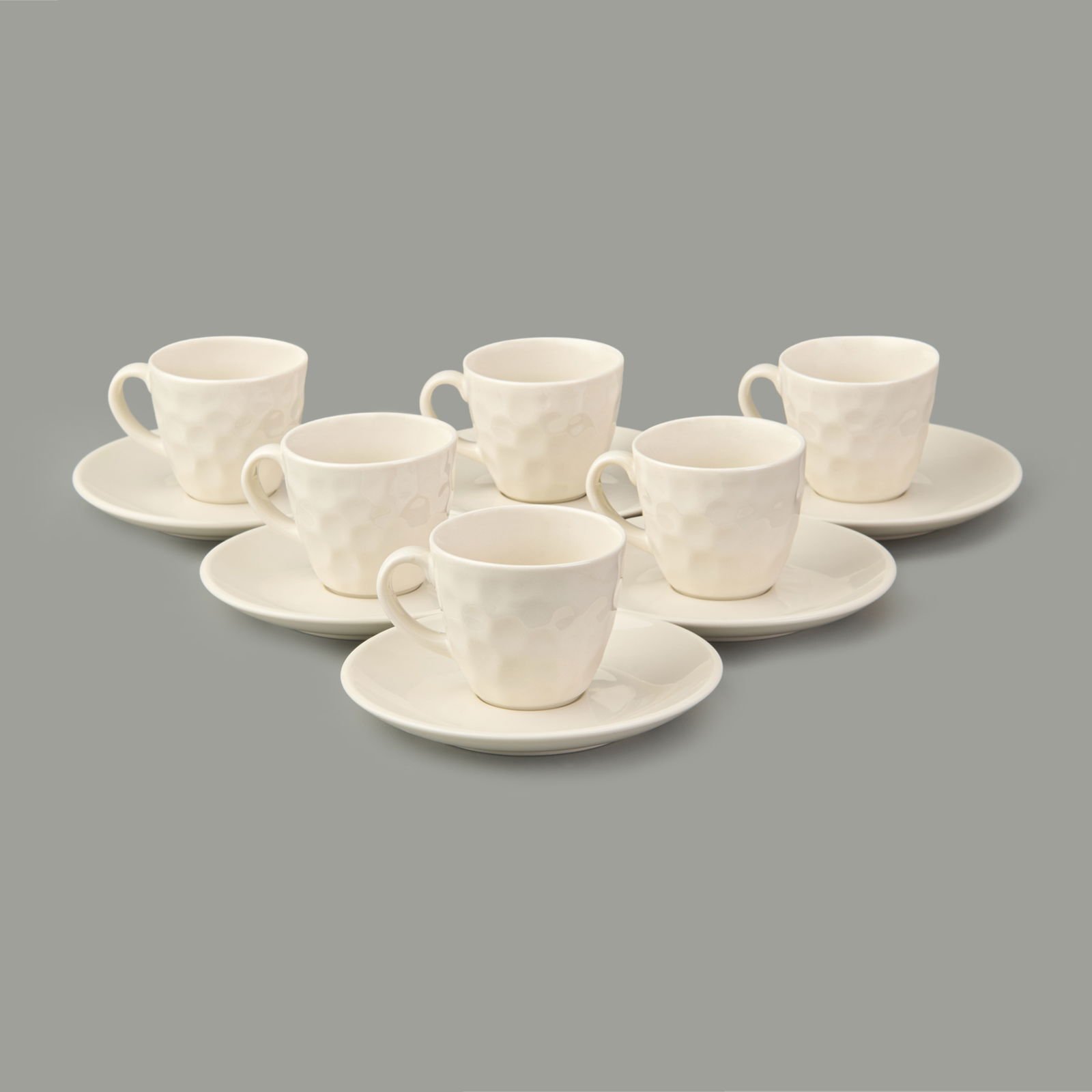 Kitchen Hammer 6'lı Kahve Fincan Takımı - Krem - 90 ml