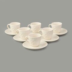 Kitchen Hammer 6'lı Kahve Fincan Takımı - Krem - 90 ml
