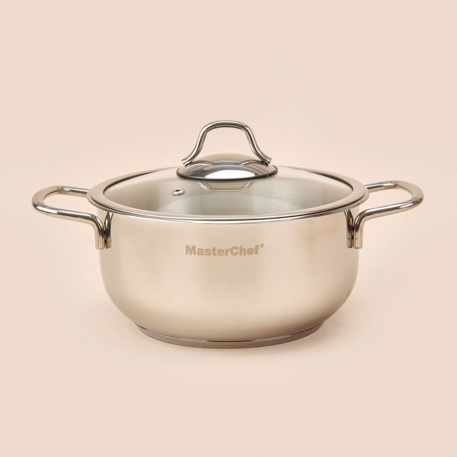 Paslanmaz Çelik Tencere - Gri - 20 cm