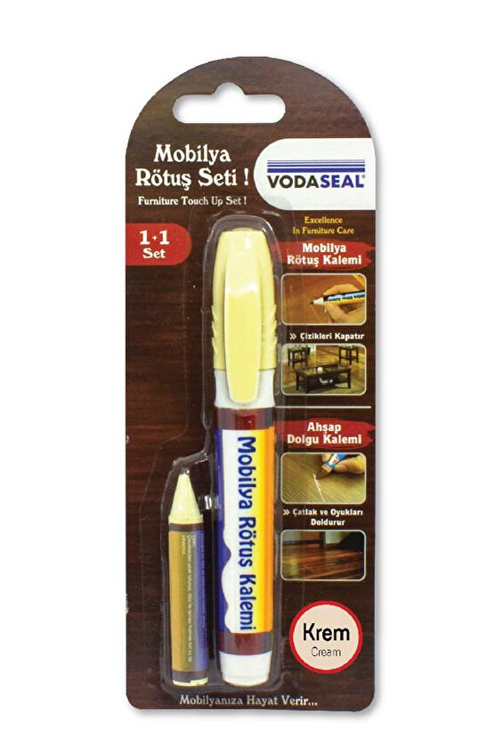 Vodaseal Mobilya Rotuş Ve Ahşap Dolgu Kalemi Krem