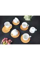 Paçi Kahve Fincan Seti 6lı Bambu Altlık