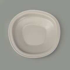 Kitchen Bloom Çukur Yemek Tabağı - Gri - 23 cm