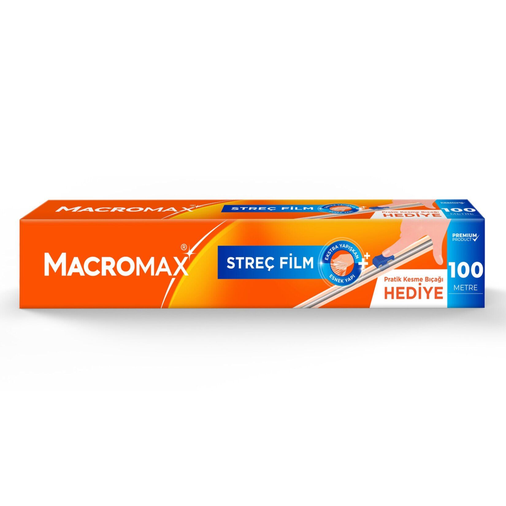 Macromax Streç Film 100 M Kesme Bıçağı Hediyeli