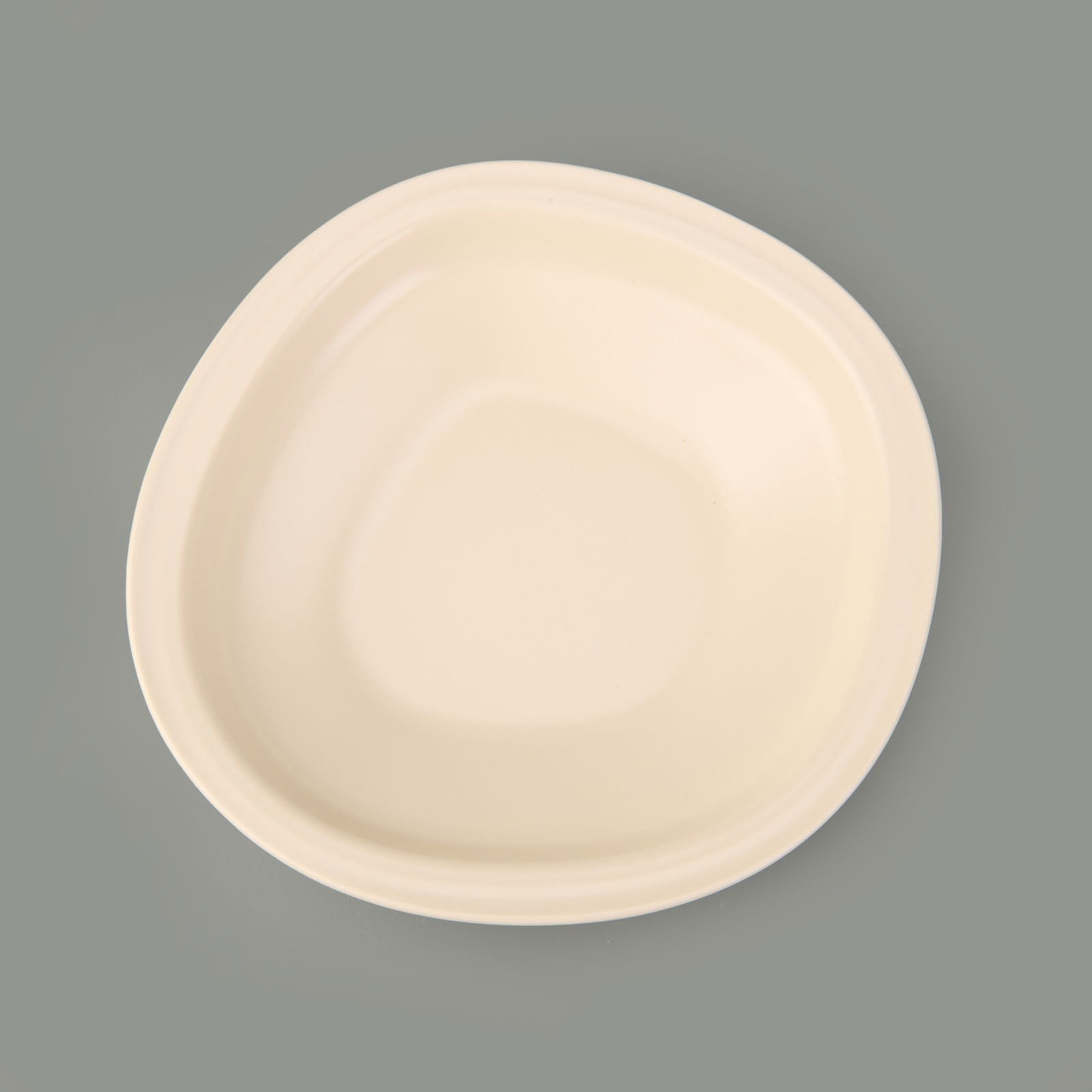 Kitchen Bloom Çukur Yemek Tabağı - Krem - 23 cm