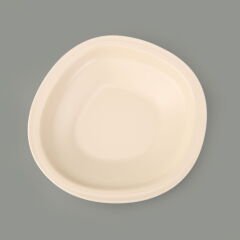 Kitchen Bloom Çukur Yemek Tabağı - Krem - 23 cm