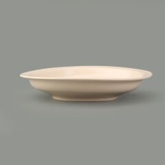 Kitchen Bloom Çukur Yemek Tabağı - Krem - 23 cm