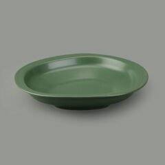Kitchen Bloom Çukur Yemek Tabağı - Yeşil - 23 cm