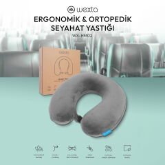 Seyahat Boyun Yastığı - Gri - 29x27 cm