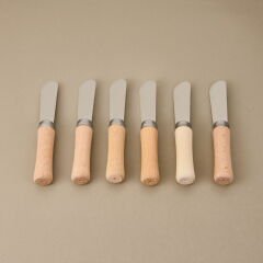 Life Ahşap Saplı 6'lı Terayağ Bıçağı - Kahverengi - 10,2 cm
