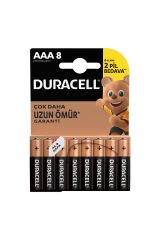 Duracell Basic Alkalin AAA 8'Li İnce Pil