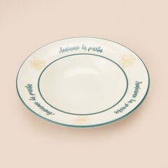 Kitchen Amiamo La Pasta Makarna Tabağı - Beyaz - 27 cm