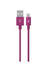 ttec Şarj Kablosu Micro USB Alumicable Pembe